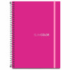 CADERNO UNIV 80FL 1X1 ESPIRAL CAPA PP PINK