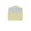 ENVELOPE VISITA C/CARTÃO, VERGÊ, 80GSM, ACOMPANHA 20 CARTÕES 180GS, EMBALAGEM EM PP 100% RECICLÁVEL, COR BERILO, FORMATO 80MM X 115MM