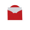 ENVELOPE VISITA C/CARTÃO COLOR MAIS 80GSM, EMBALAGEM EM PP 100% RECICLÁVEL, C/20 UNIDADES E 20 CARTÕES 180GSM, VERMELHO, FORMATO 80MM X 115MM