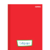 CADERNO DE CALIGRAFIA C/96 FLS, COSTURADO, CAPA DURA, VERMELHO