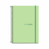 CADERNO COLEGIAL 80FL ESPIRAL CAPA PP VERDE