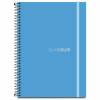 CADERNO UNIV 80FL 1X1 ESPIRAL CAPA PP AZUL