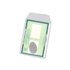 PROTETOR DOCUMENTOS RG/TÍTULO 81MM X 110MM, COM ABA, PCT C/10