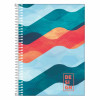 CADERNO UNIVERSITÁRIO DESIGN, 320 FLS, 20 MATÉRIAS, ESPIRAL, CAPA DURA