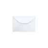 ENVELOPE VISITA 80 GSM, TEXTURA LINHO, EMBALAGEM EM PP 100% RECICLÁVEL, C/100 UNIDADES, BRANCO, FORMATO 80MM X 115MM