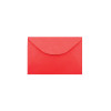ENVELOPE VISITA COLOR MAIS 80 GSM, EMBALAGEM EM PP 100% RECICLÁVEL, C/100 UNIDADES, VERMELHO, FORMATO 80MM X 115MM