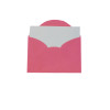 ENVELOPE VISITA C/CARTÃO COLOR MAIS 80GSM, EMBALAGEM EM PP 100% RECICLÁVEL, C/20 UNIDADES E 20 CARTÕES 180GSM, PINK, FORMATO 80MM X 115MM