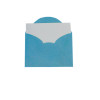 ENVELOPE VISITA C/CARTÃO COLOR MAIS 80GSM, EMBALAGEM EM PP 100% RECICLÁVEL, C/20 UNIDADES E 20 CARTÕES 180GSM, AZUL ROYAL, FORMATO 80MM X 115MM