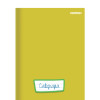 CADERNO DE CALIGRAFIA C/96 FLS, COSTURADO, CAPA DURA, AMARELO