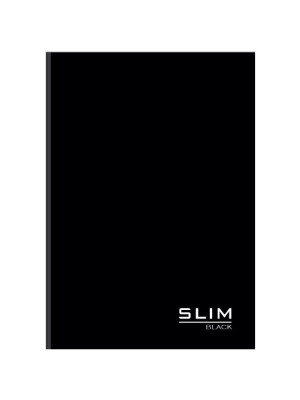 CADERNO BROCHURÃO 80 FOLHAS SLIM BLACK