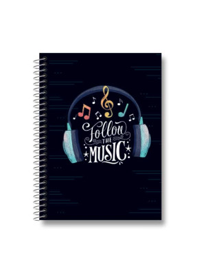 CADERNO 1/4 ESPIRAL 80 FOLHAS SLIM SORTIDO