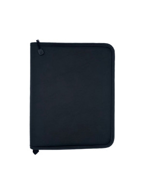 CAD. ARG. CLASS. EXEC. PVC PRETO C/ZÍPER