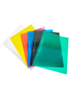 PASTA GRAMPO TRILHO EM PP, CORES SORTIDAS (FM AZ VD VM AM), FORMATO OFÍCIO
