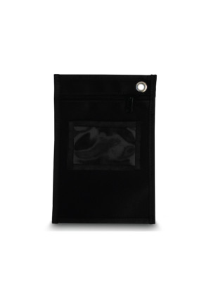 MALOTE VERTICAL EM NYLON 600 PRETO FORMATO PEQUENO (170MM X 250MM)