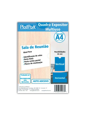 QUADRO DE AVISO EXPOSITOR MULTIUSO FORMATO A4