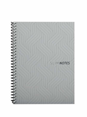 CADERNO UNIV 160FL 10X1 ESPIRAL CD SLIM NOTES
