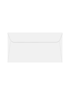 ENVELOPE OFICIO LISO, 90 GSM, 114MM X 229MM, BRANCO, CX C/100