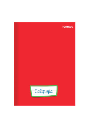 CADERNO DE CALIGRAFIA C/96 FLS, COSTURADO, CAPA DURA, VERMELHO