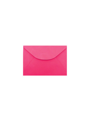 ENVELOPE VISITA COLOR MAIS 80 GSM, EMBALAGEM EM PP 100% RECICLÁVEL, C/100 UNIDADES, PINK, FORMATO 80MM X 115MM