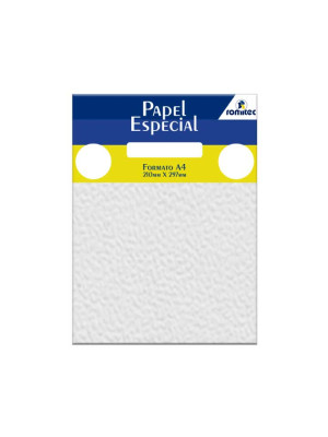 PAPEL ESPECIAL, CASCA DE OVO 180 GSM, PCT C/50 FLS, FORMATO A4, BRANCO