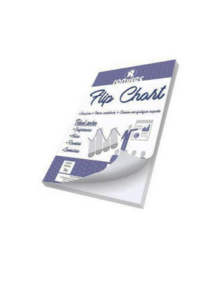CADERNO FLIP CHART 56 GSM SERRILHADO - PARA CAVALETE