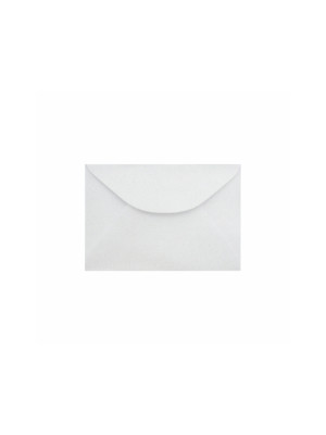 ENVELOPE VISITA VERGÊ, 80 GSM, EMBALAGEM EM PP 100% RECICLÁVEL, C/100 UNIDADES, BRANCO DIAMANTE, FORMATO 80MM X 115MM