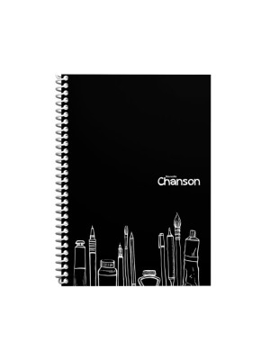 CADERNO COLEGIAL SLIM PREMIUM NOUVELLE CHANSON, 40 FLS, 120 GSM, ESPIRAL, SEM PAUTA, CAPA DURA