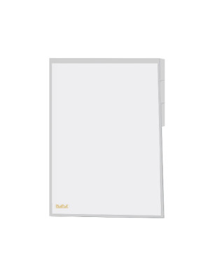 PASTA L PP COM 3 DIVISÓRIAS CRISTAL FORMATO A4