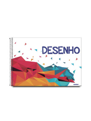 CADERNO CARTOGRAFIA (DESENHO) LISO, 60 FLS, ESPIRALADO, CAPA DURA 