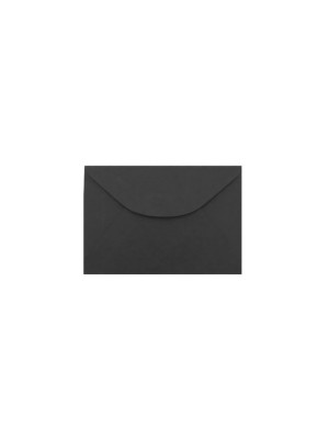 ENVELOPE VISITA COLOR MAIS 80 GSM, EMBALAGEM EM PP 100% RECICLÁVEL, C/100 UNIDADES, PRETO, FORMATO 80MM X 115MM