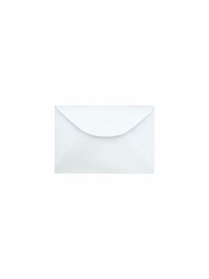 ENVELOPE VISITA 80 GSM, TEXTURA LINHO, EMBALAGEM EM PP 100% RECICLÁVEL, C/100 UNIDADES, BRANCO, FORMATO 80MM X 115MM