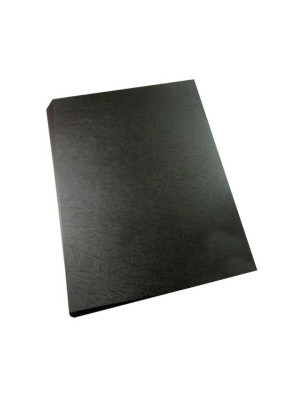 CAPA PARA ENCADERNAÇÃO EM PP FOSCO, 0,25MM ESPESSURA, FORMATO A4, PRETO, 100% RECICLÁVEL