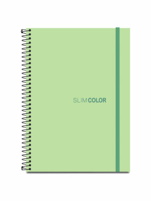 CADERNO UNIV 80FL 1X1 ESPIRAL CAPA PP VERDE
