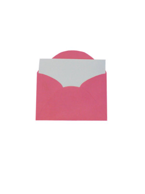 ENVELOPE VISITA C/CARTÃO COLOR MAIS 80GSM, EMBALAGEM EM PP 100% RECICLÁVEL, C/20 UNIDADES E 20 CARTÕES 180GSM, PINK, FORMATO 80MM X 115MM
