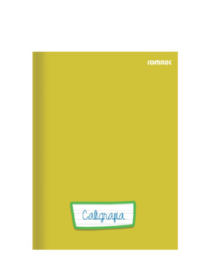 CADERNO DE CALIGRAFIA C/96 FLS, COSTURADO, CAPA DURA, AMARELO