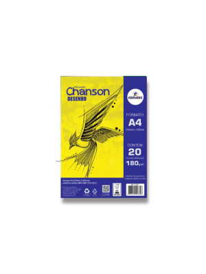 CAD DESENHO A4 NOUVELLE CHANSON 180GSM C/20FLS BRANCO