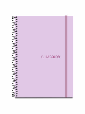 CADERNO UNIV 160FL 10X1 ESPIRAL CAPA PP LILÁS