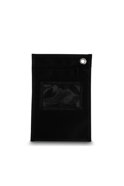 MALOTE VERTICAL EM NYLON 600 PRETO FORMATO PEQUENO (170MM X 250MM)
