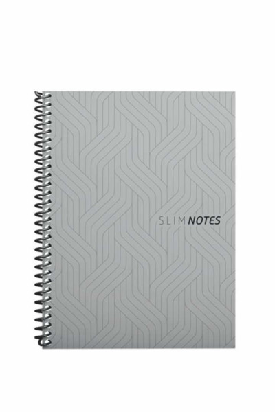 CADERNO UNIVERSITÁRIO SLIM NOTES, 80 FLS, 1 MATÉRIA, ESPIRAL, CAPA DURA